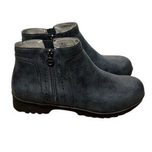 Jambu Jenna Navy Blue Memory Foam Footbed Ankle Boot 11M